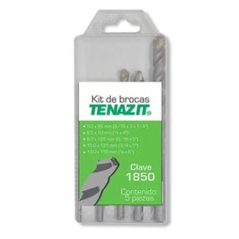 Austromex - Kit De Brocas Para Concreto 1850 Tenazit 5 Pz - QAX1850