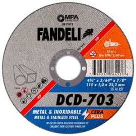 Fandeli - Disco De Corte Delgado Dcd703 4.5 Plg 50 Pz - HFAS76453