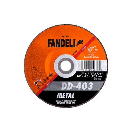 Fandeli - Disco De Desbaste Metal Dd403 7 Plg 5 Pz - HFAS74816