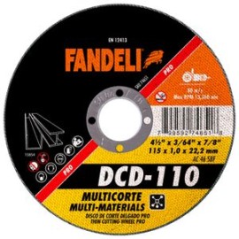 Fandeli - Disco De Corte Delgado Dcd110 4 1/2 Plg 10 Pz - HFAS74651