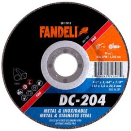 Fandeli - Disco Corte Std Metal Inx Pro 74397 4 1/2 Plg 10 Pz - HFAS74397