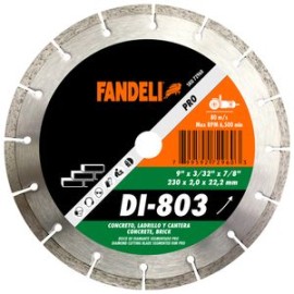 Fandeli - Disco Diamante Segmentado Di803 9 Plg - HFAS72960