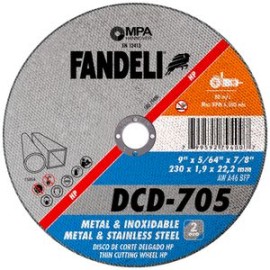 Fandeli - Disco De Corte Delgado Dcd705 9 Plg 5 Pz - HFAS79400