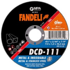 Fandeli - Disco Corte Delg Metal 79235 4 1/2 Plg 10 Pz - HFAS79235