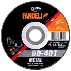 Fandeli - Disco De Desbaste Metal Dd401 4 1/2 Plg 5 Pz - HFAS72950