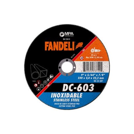 Fandeli - Disco Corte Std Inx Pro 73742 9 Plg 5 Pz - HFAS73742