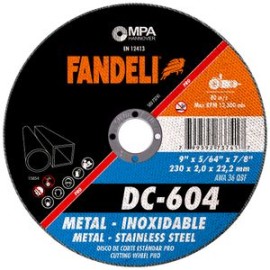 Fandeli - Disco Corte Std Metal Inx Pro 73741 9 Plg 5 Pz - HFAS73741