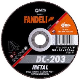 Fandeli - Disco Corte Std Metal Pro Dc203 7 Plg 5 Pz - HFAS72947