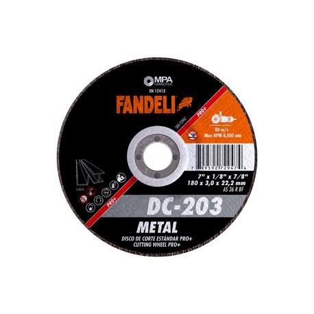 Fandeli - Disco Corte Std Metal Pro Dc203 7 Plg 5 Pz - HFAS72947