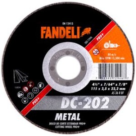 Fandeli - Disco Corte Std Metal Pro Dc202 4.1/2 Plg 5 Pz - HFAS72946