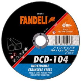 Fandeli - Disco Corte Delg Inx Pro Dcd104 7 Plg 25 Pz - HFAS72943