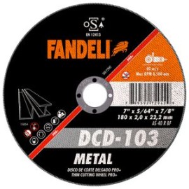 Fandeli - Disco Corte Delg Metal Pro Dcd103 7 Plg 10 Pz - HFAS72942