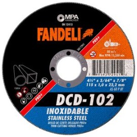 Fandeli - Disco Corte Delg Inx Pro Dcd102 4.1/2 Plg 10 Pz - HFAS72941