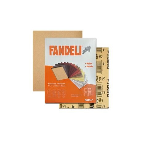 Fandeli - Lija Para Madera C081 180 23 X 28 Cm 50 Pz - HFAR19922