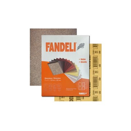 Fandeli - Lija Para Madera D081 050 23 X 28 Cm 25 Pz - HFAR058