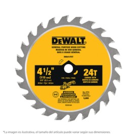 DeWalt - Disco De Sierra Circular De 4.1/2 Plg DWA412TCT 24D - HDWA412TCT