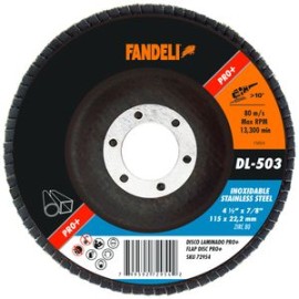 Fandeli - Disco Laminado Acero Inoxidable Dl503 4 1/2 Plg 5 Pz - HFAS72954