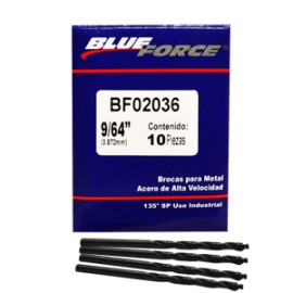 Blue force - 10 BROCAS PARA METAL DE 9/64 plg - HBF02036