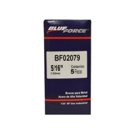 Blue force - 5 BROCAS PARA METAL DE 5/16 plg - HBF02079