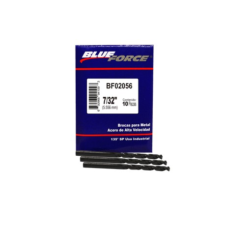 Blue force - 10 BROCAS PARA METAL DE 7/32 plg - HBF02056