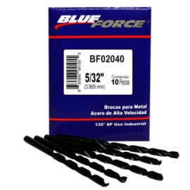 Blue force - 10 BROCAS PARA METAL DE 5/32 plg - HBF02040