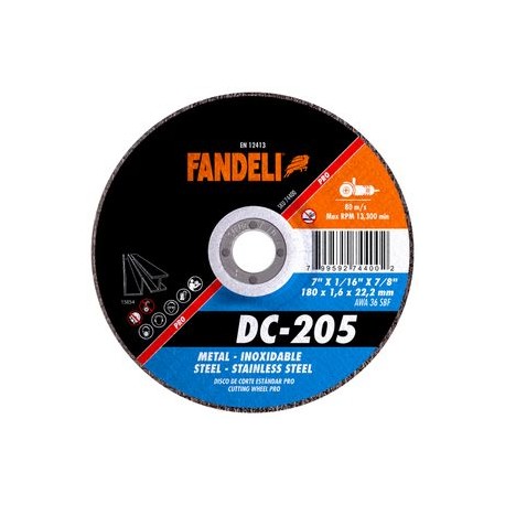 Fandeli - Disco De Corte 74400 7 Plg 10 Pz - HFAS74400